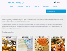 Tablet Screenshot of marathonfoods.co.uk